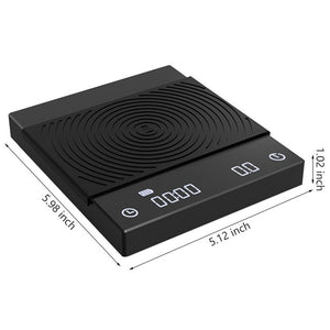 Timemore black mirror scale coffee scale smart digital scale pour coffee