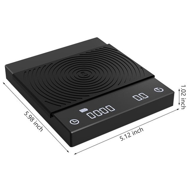 Timemore black mirror scale coffee scale smart digital scale pour coffee