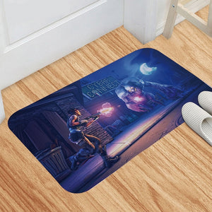 Bath Mat Cartoon Fortnite Bathtub Rug Flannel Absorb Water Shower